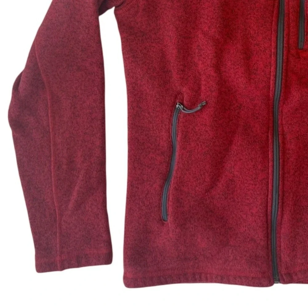 The North Face Mens Gordon Lyons Sweater Fleece Jacket M Red Warm Cozy Gorpcore